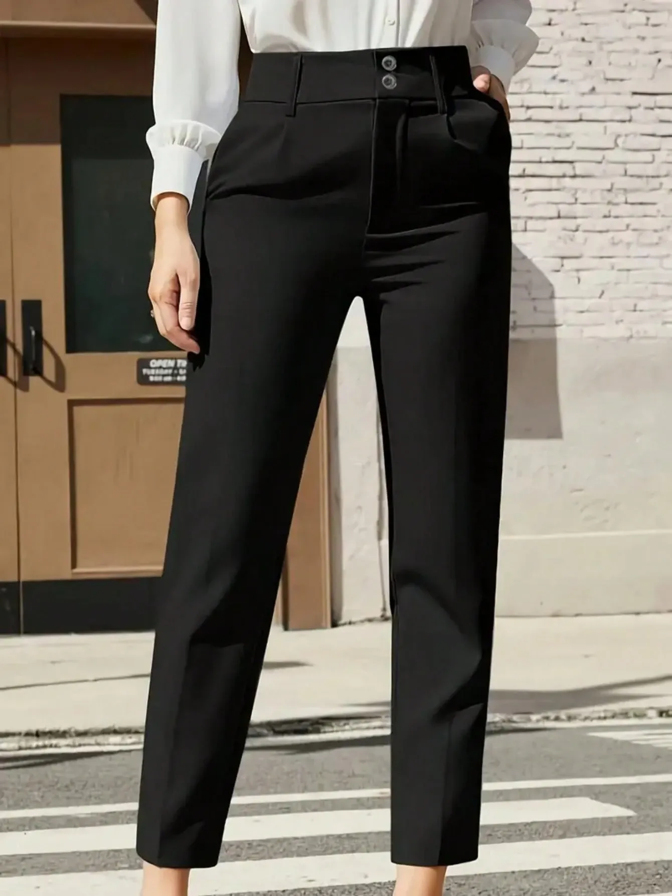 Womens Straight Trousers